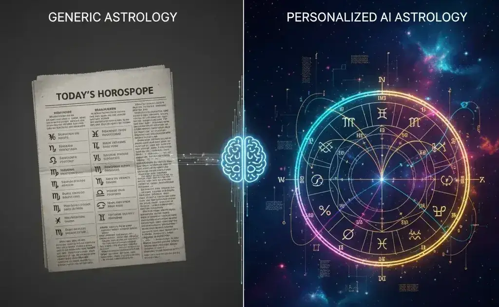 Como a IA Analisa o Seu Mapa Astral: Tecnologia Encontra Astrologia - Blog post thumbnail
