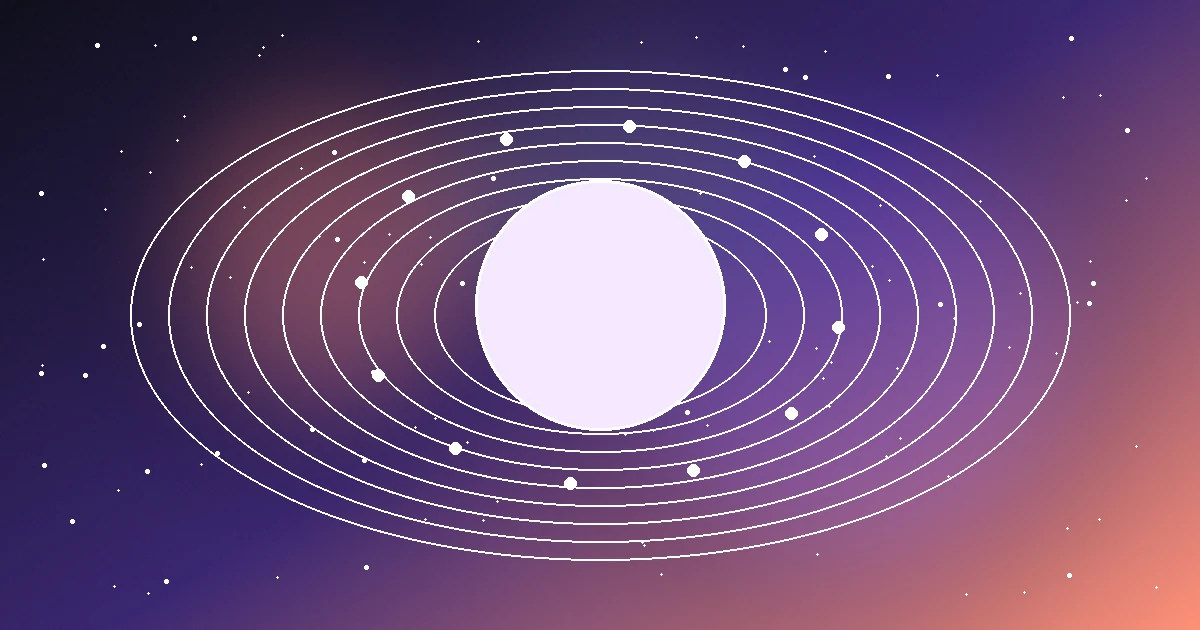 Phases lunaires abstraites et orbites zodiacales pour synchroniser le cycle avec l’astrologie