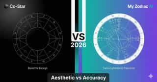 Co-Star vs My Zodiac AI 2026: Estetik mi, Doğruluk mu? Dürüst Karşılaştırma - Featured image